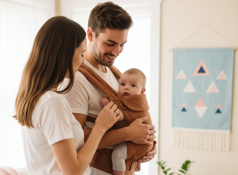 Babytrage für Papas – moderne Väter tragen mit Nähe und Vertrauen