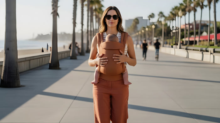 Ergonomische Babytrage – korrekte M-Position für gesunde Hüften