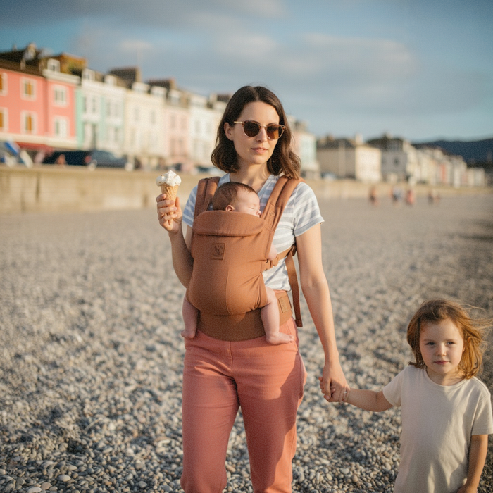 Babytrage im Sommer – kühl und sicher tragen bei warmem Wetter